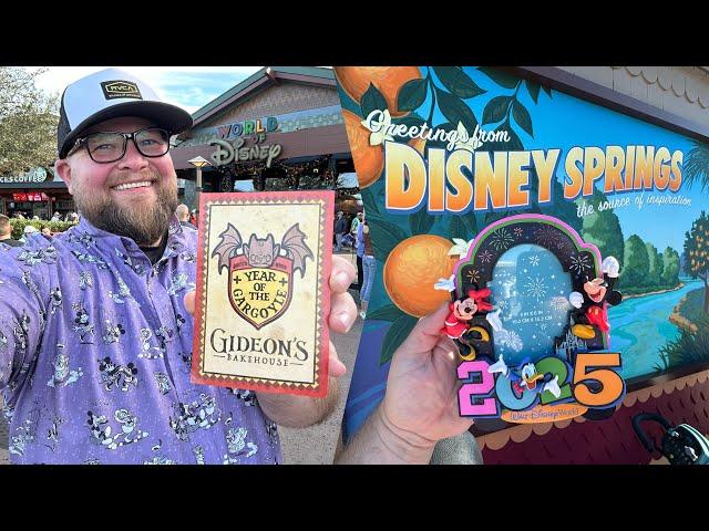 Disney Springs 2025 | NEW Gideon’s Cookie & Wolfgang Puck Lunch | 50% Off Disney Merch: Disney World