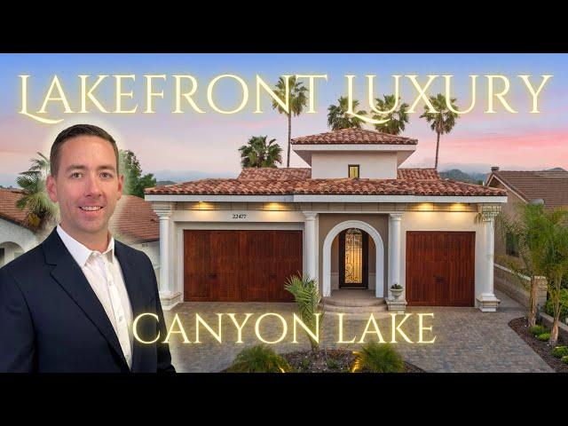 Luxurious Waterfront Home For Sale In Canyon Lake, California