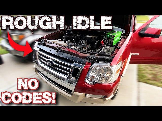 FORD EXPLORER ROUGH SHAKING VIBRATING IDLE DIAGNOSIS & FIX