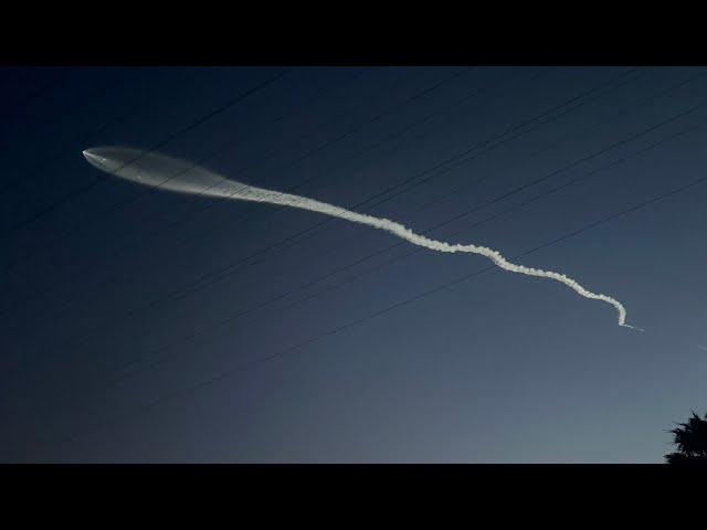 SpaceX Launch Falcon 9 Rocket from Vanderburg | Launch View from Redondo Beach, California