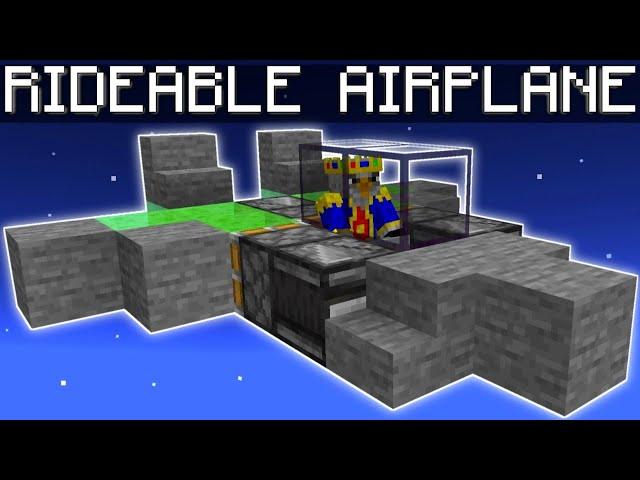  Minecraft Bedrock: Rideable Plane Tutorial!