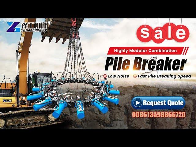 Pile breaker machine for sale | Hydraulic Concrete pile breaker Price