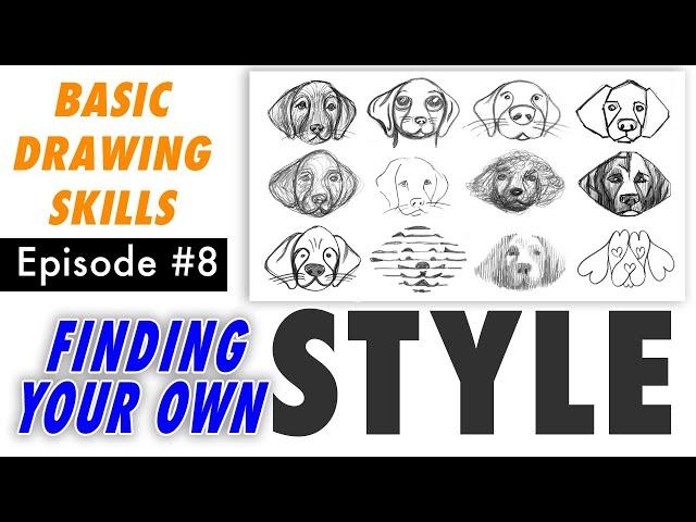 How to find YOUR OWN Drawing Style! Embrace your Quirks! Basic Drawing Class #8 (live stream + Q&A)