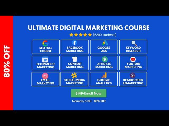 Ultimate Digital Marketing Course (80% OFF)