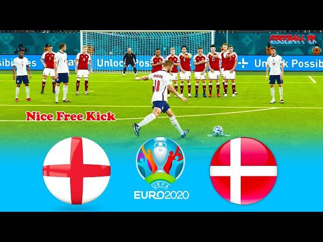 PES 2021 - ENGLAND vs DENMARK - UEFA EURO 2020 - Match Gameplay PC