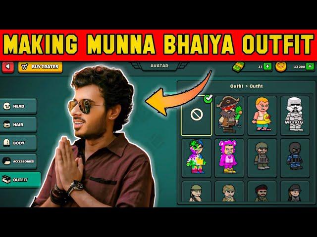 How To Make Munna Bhaiya Outfit in Mini Militia
