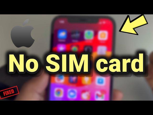 No SIM card error in iPhone: Here is the Fix