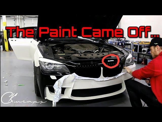 Why Did The Paint Come Off With The Wrap?? Removing Avery Vinyl Wrap From A Front Bumper