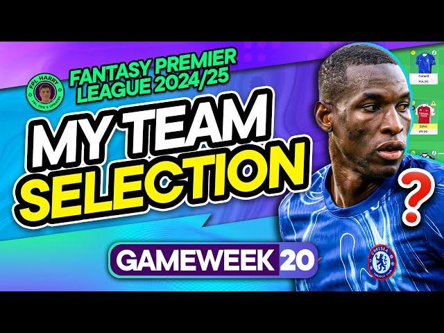 MY FPL GW20 TEAM SELECTION!  Roll Despite an awful team?!  | Fantasy Premier League Tips 2024/25