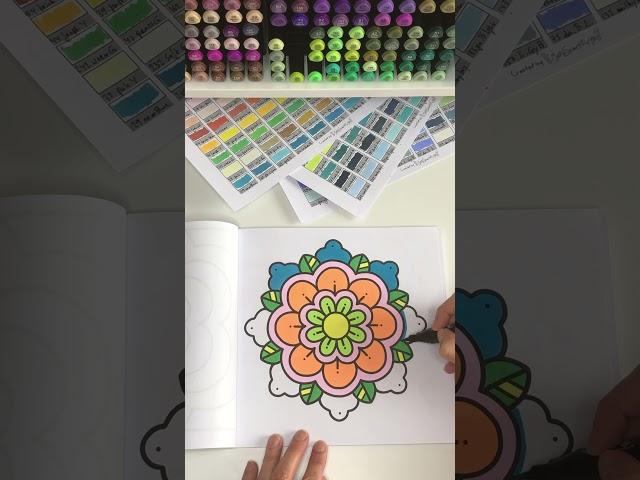 Relax & Color  Coco Wyo Mandala from Comfy Patterns  #CocoWyo #AdultColoring #ColoringBookPages