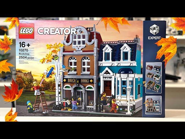 LEGO 10270 Bookshop Modular Review - Perfect Fall Family Fun Build!