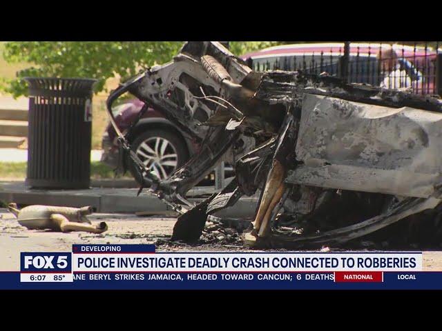 DC police identify 2 suspects killed, 1 injured in crash following robberies