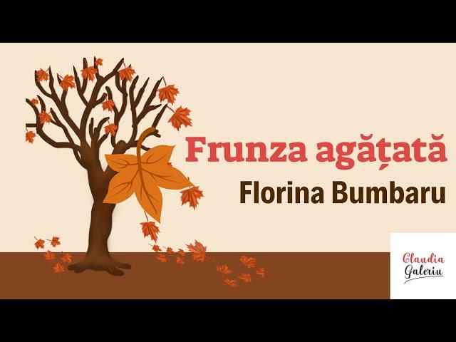 Frunza agățată /Florina Bumbaru /Poveste terapeutică pentru copii /Poveste de toamnă 