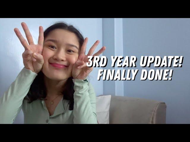 3rd year update! + finally done with 1st sem!  | Medical Technology (Philippines)