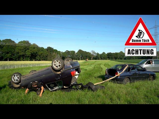 Unfall beim Abschleppen | Dumm Tüch