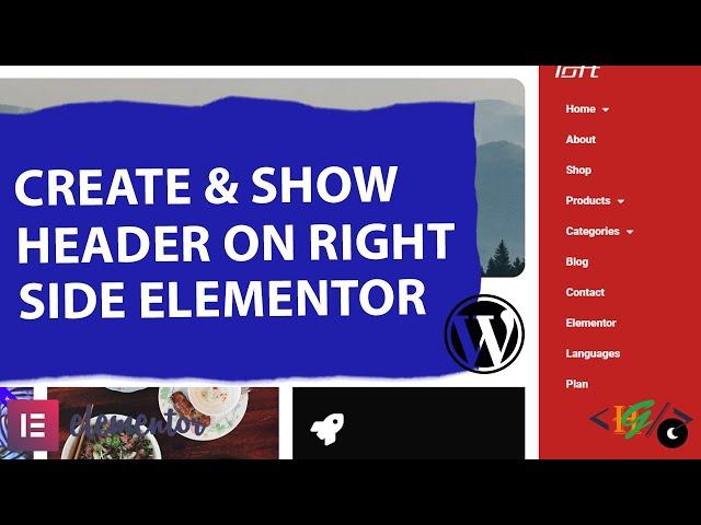 How to Create & Display Right Side Header in Elementor WordPress | Optimize Your Site Layout!"