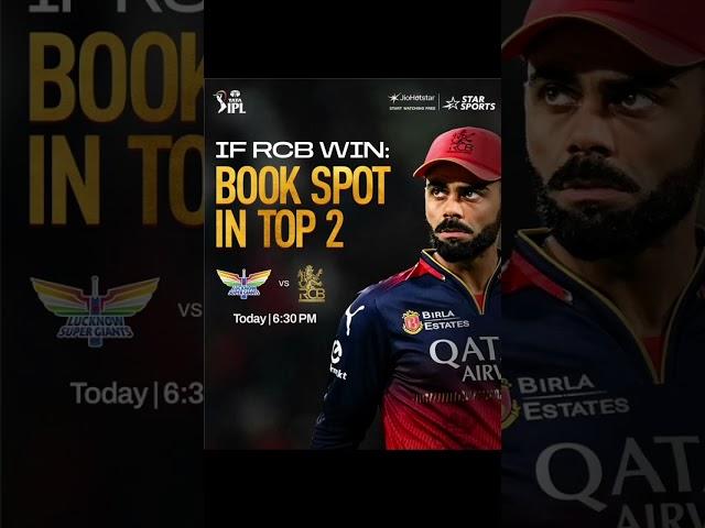 RCB LAST FUSH IN IN RACE TO TO 2 ! 