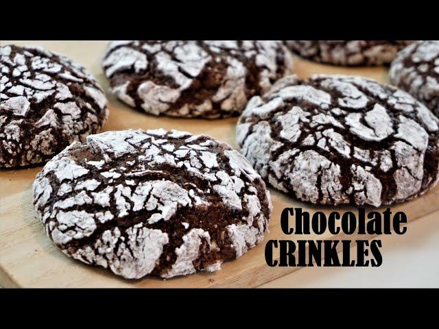 Fudgy And Chewy CHOCOLATE CRINKLES