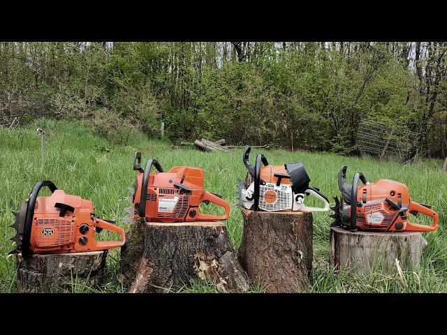 Husqvarna 2100cd vs 592xp vs 394xp vs Stihl MS 661c