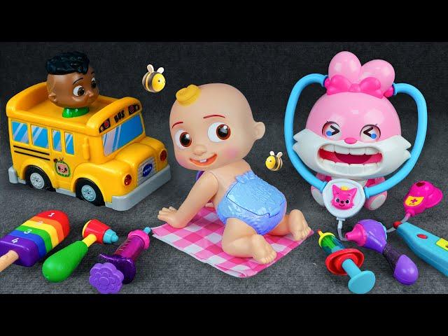 18 Minutes Satisfying Unboxing COCOMELON Doctor Toys, Ambulance set Collection | Fun Review Toys