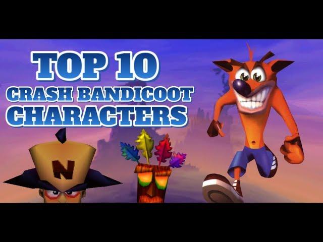 Top 10 CRASH BANDICOOT Characters - CrazedCortex