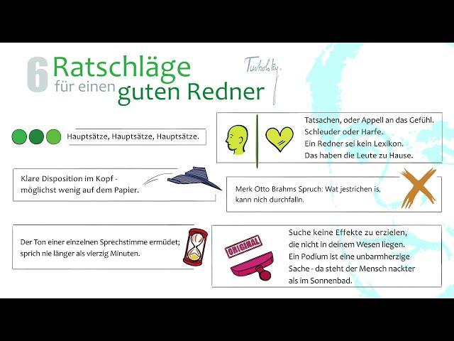 Rhetorik und Redekunst von Kurt Tucholsky: 6 Ratschläge für einen guten Redner