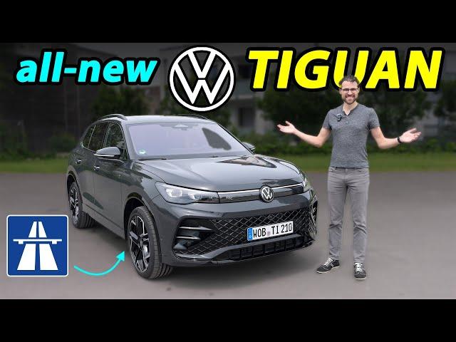 all-new VW Tiguan R-Line Autobahn driving REVIEW