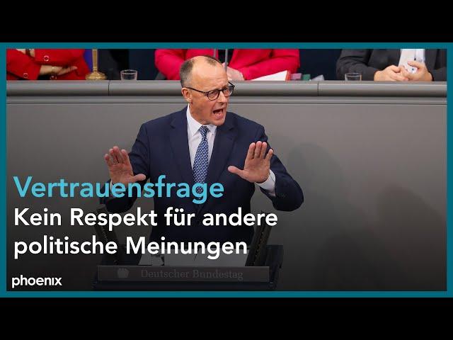 Rede von Friedrich Merz zur Vertrauensfrage von Olaf Scholz am 16.12.24