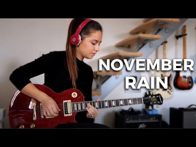 Guns N' Roses - November Rain solo (Cover by Chloé)