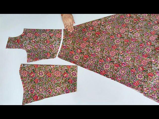 Step by Step Umbrella Cut Kurti Cutting ans stitching | Umbrella Cut kurti cutting for Beginners