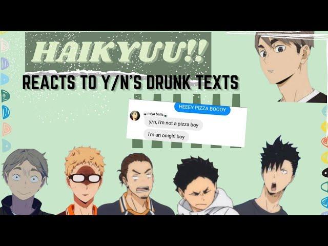 drunk texting haikyuu boys || Haikyuu!! x y/n || chatfic