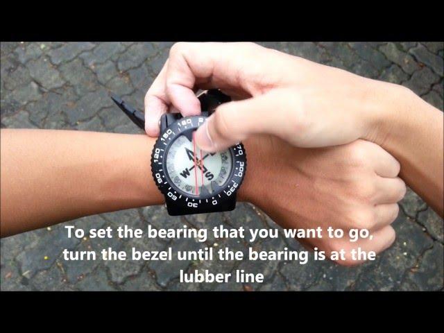 Basic Magnetic compass navigation tutorial for scuba diving