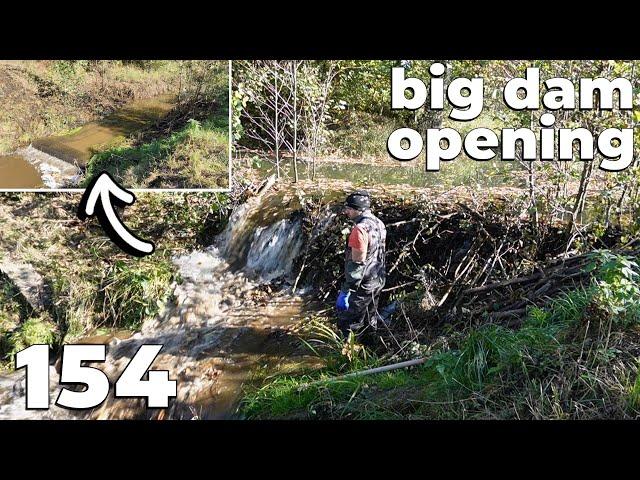 Big Dam Opening - Manual Beaver Dam Removal No.154