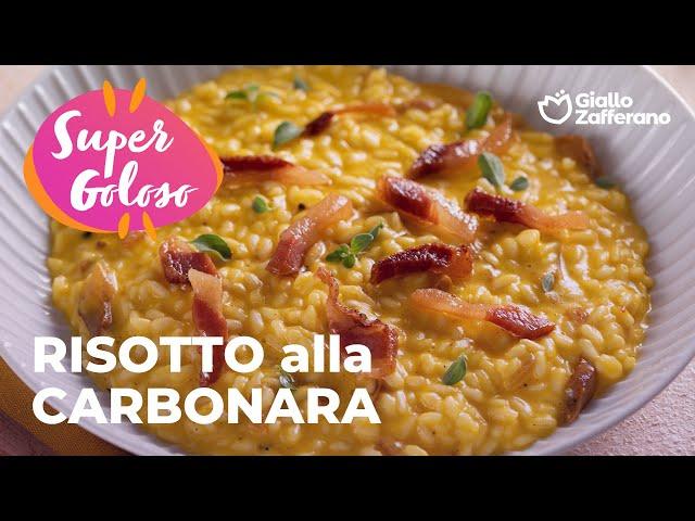 RISOTTO alla CARBONARA...IRRESISTIBILE!️ #adv