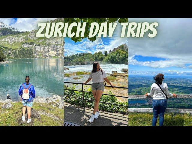 Switzerland vlog~ Rhine falls, Mt. Rigi & Oeschinen Lake | Zurich Day Trips