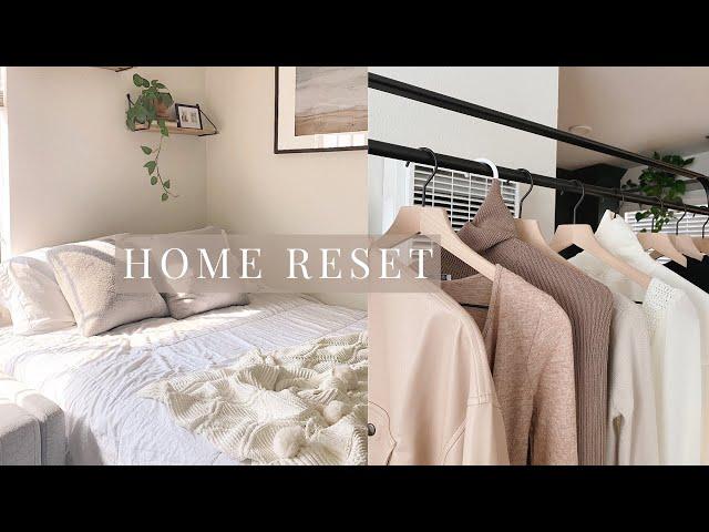 HOME RESET - Cleaning and Organizing My Studio Apartment