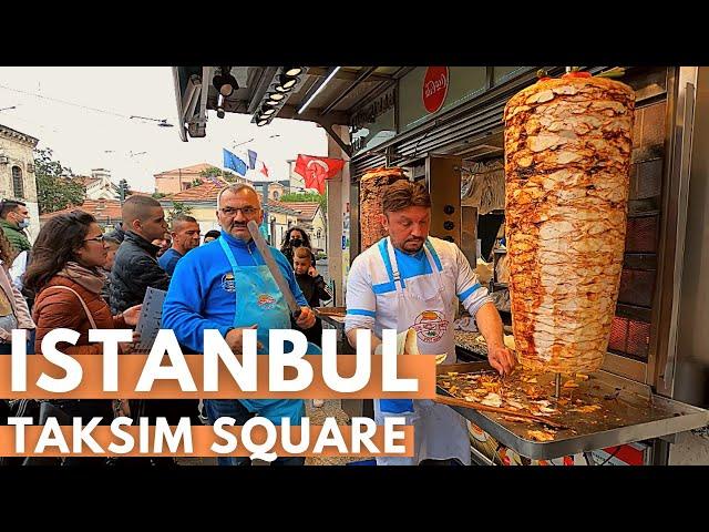 Istanbul Turkey 2022 | Taksim Square Walking Tour | 4K UHD 60FPS | 30 APRIL