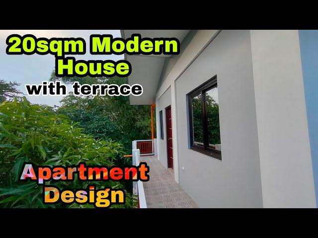 20sqm Modern House Bungalow with terrace | Apartment style and ideas
