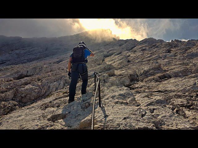 Toller Klettersteig - Der Alpspitz Ferrata zur Alpspitze (2628m) - super Klettersteig für Anfänger