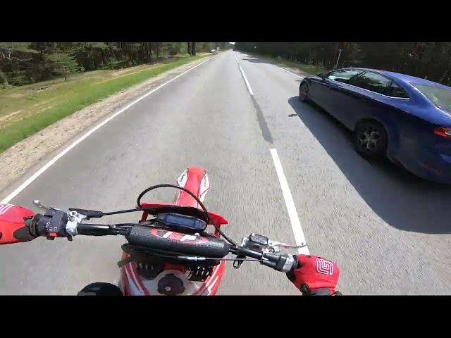 REGULMOTO HOLESHOT 300 MOTARD. Первый выезд и впечатления.