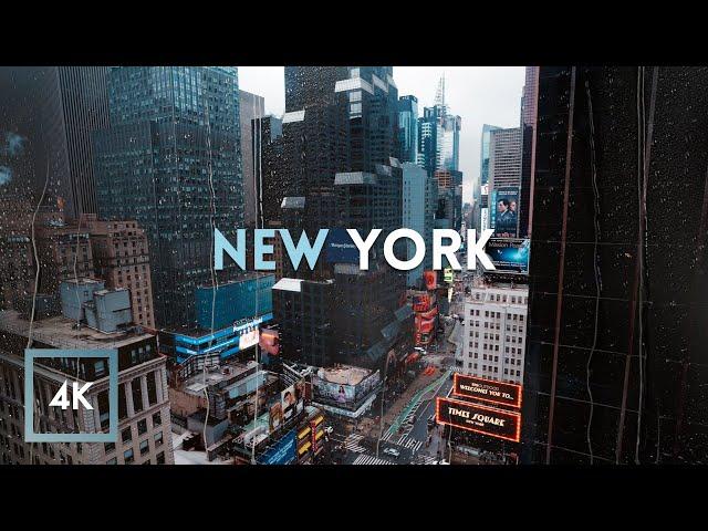 Open Window New York Cityscape, City Sounds for Work/Study (Morning to Night) 12 Hours