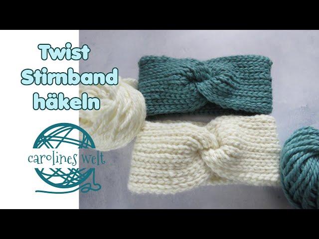 Twist Stirnband häkeln, extra DICK!