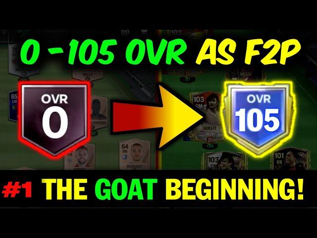 THE GOAT BEGINNING EVER - 0 to 105 OVR as F2P [Ep01] | Mr. Believer