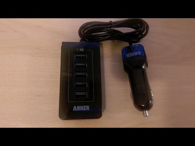 Anker 40W 5-Port USB Car Charger with PowerIQ: Unboxing and First Impressions