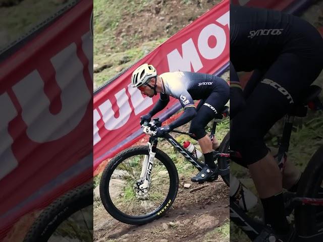 Nino Schurter of SCOTT-SRAM looking smooth on the rough course in Val di Sole  #ninoschurter