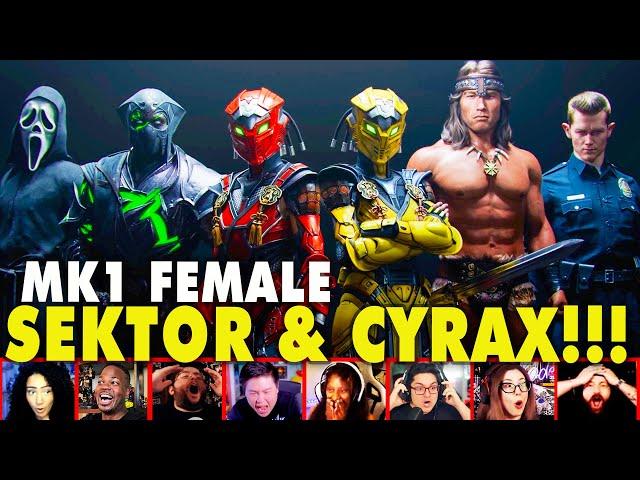 Reactors Reaction To Seeing Female Sektor Ghostface & T-1000 In MK1 Kombat Pack 2 | Mixed Reactions