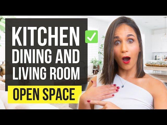 TOP 12 Living room + Dining room + Kitchen Interior Design Ideas | Open Space Home Decor