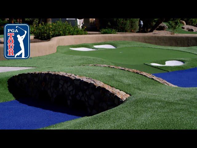 Augusta National mini-golf! Joel Dahmen vs Brian Urlacher