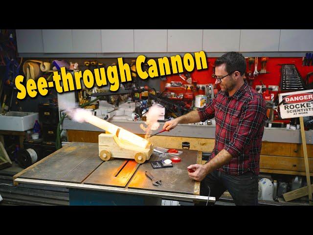 Seethrough Cannon - Watch exactly how a cannon works and fires