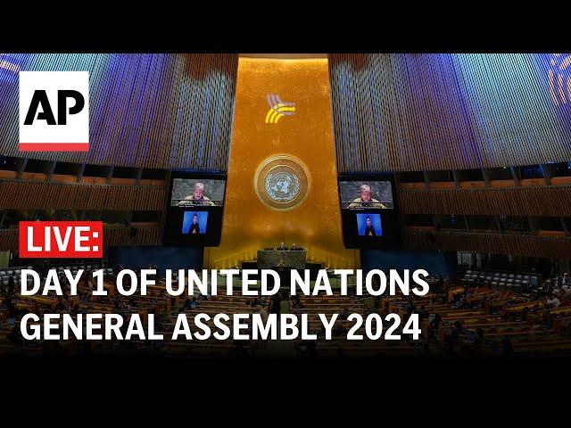 LIVE: Speeches on Day 1 of UN General Assembly 2024